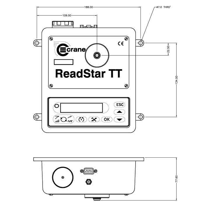 ReadStar TT Maßzeichnung